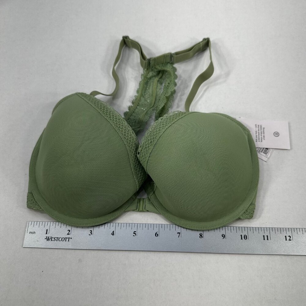 Auden Women's Size 32DD Bra The Ace Lightly Lined Racerback Kiwi Green New - Picture 11 of 14